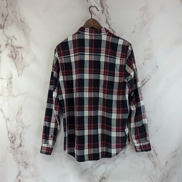 LRL Ralph Lauren Shirt Mens Large Red Black White Plaid Button Up Long Sleeve - Picture 6 of 11
